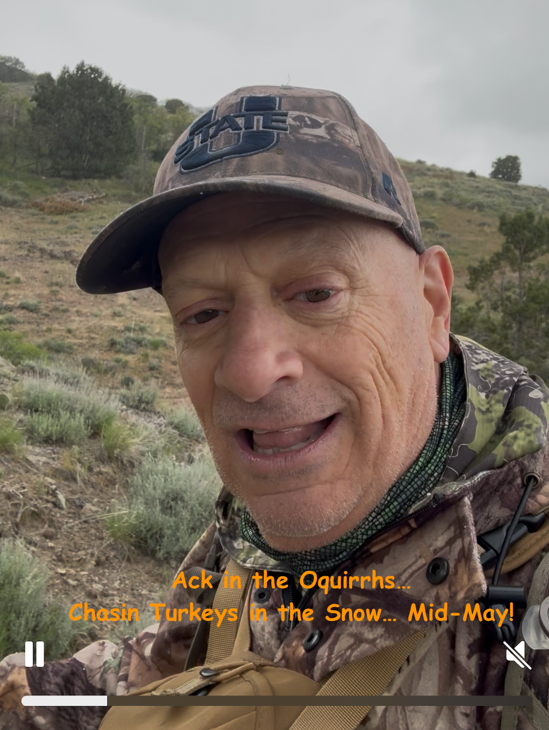 Mid-May Snow Squall in the Oquirrh Mtns of Utah