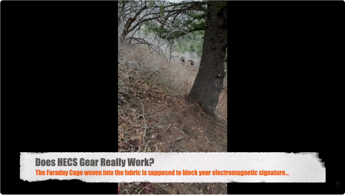 Does a Faraday Cage really prevent wildlife from knowing you're there?