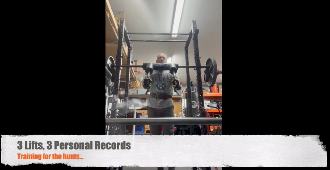 3 Lifts, 3 PRs… Early Training for the Hunts…