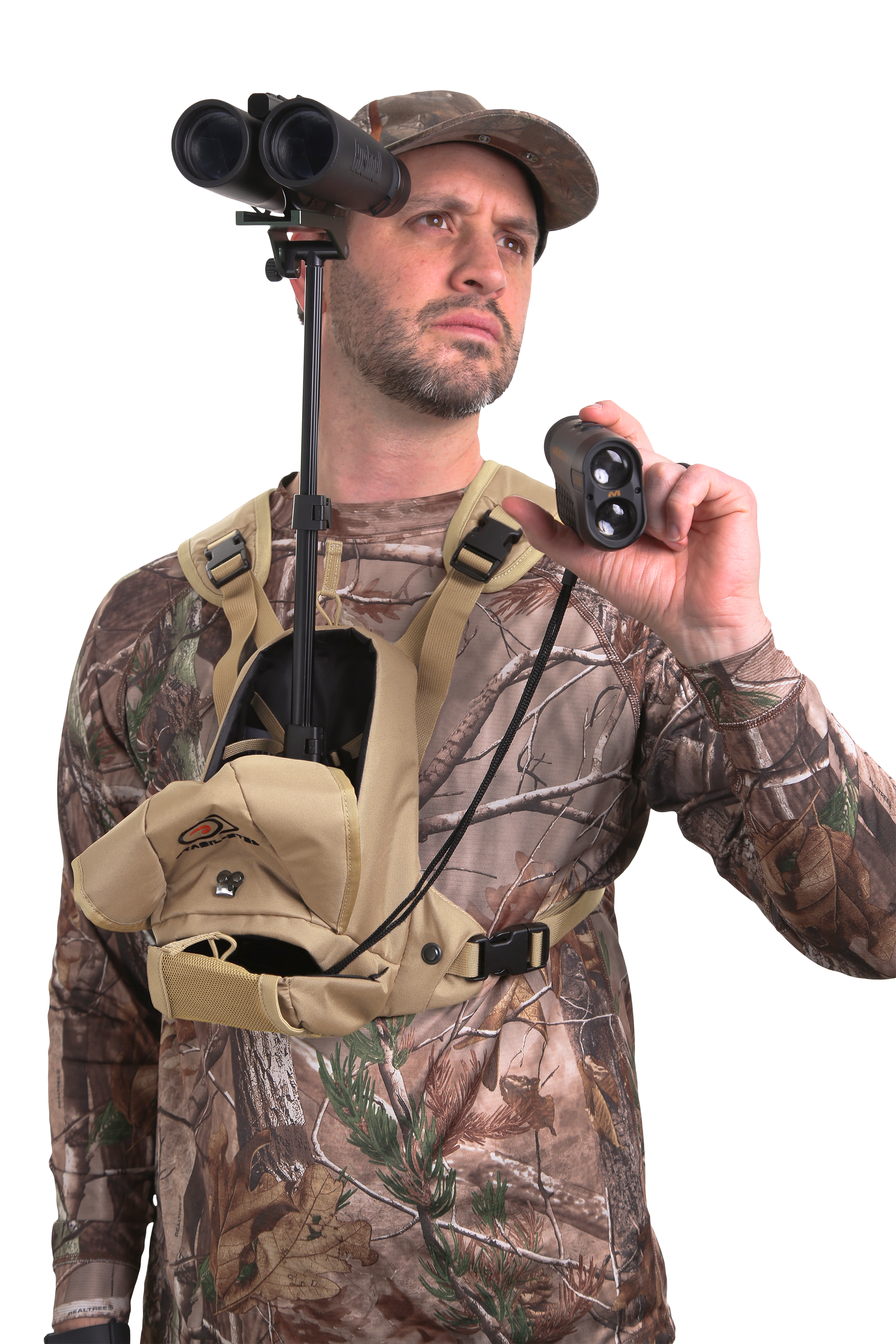 Enjoy hands-free, fatigue free glassing with the game-changing Stabil-Eyes™ Binocular Sighting System™
