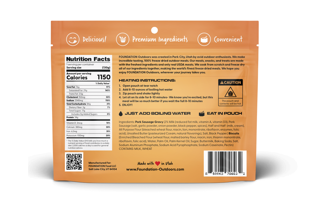 Biscuits & Gravy Meal