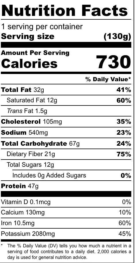 Beef Chili with Beans Meal