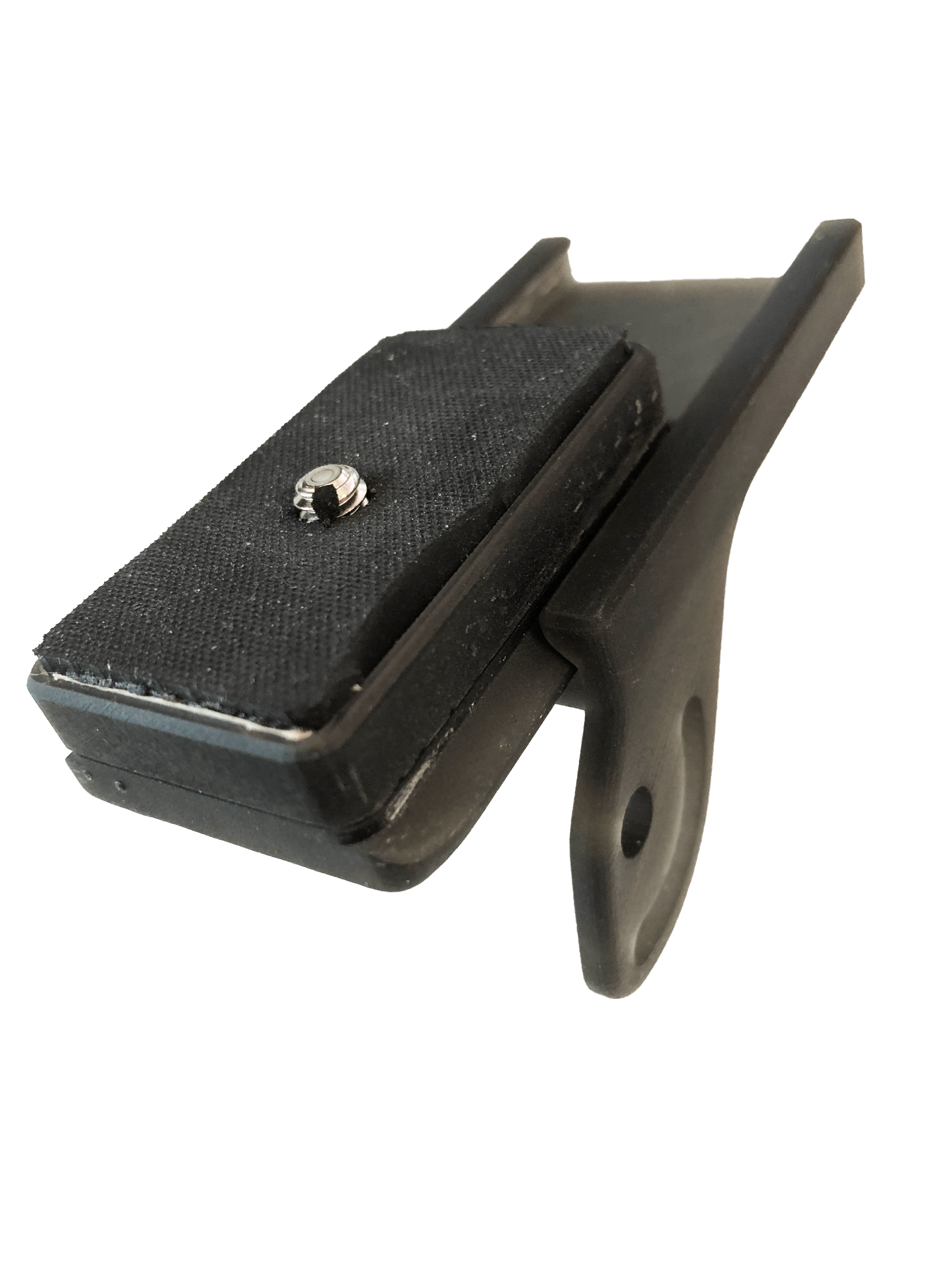 Stabil-Eyes camera adapter showing a secure mounting plate for steady photography and digiscoping.
