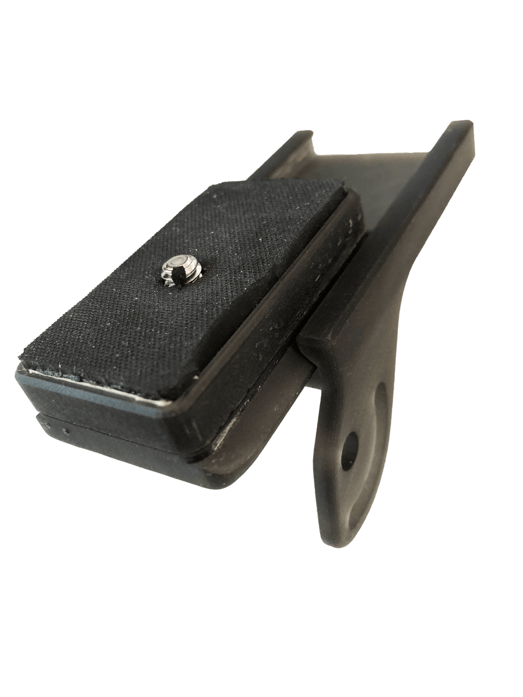 Stabil-Eyes camera adapter showing a secure mounting plate for steady photography and digiscoping.