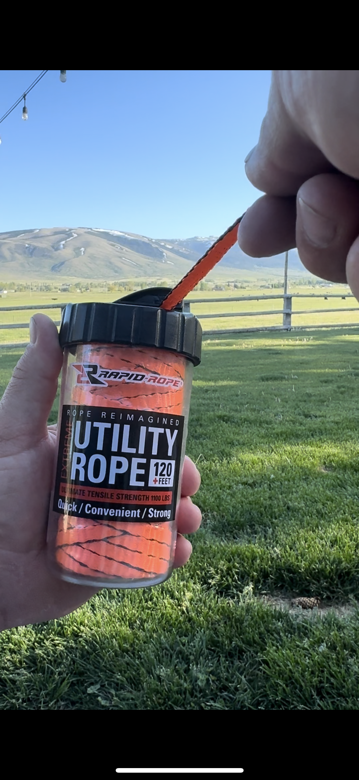 Rapid Rope Canisters | Rope In a Can | 120 Feet | 1100 lb Test | USA Made!