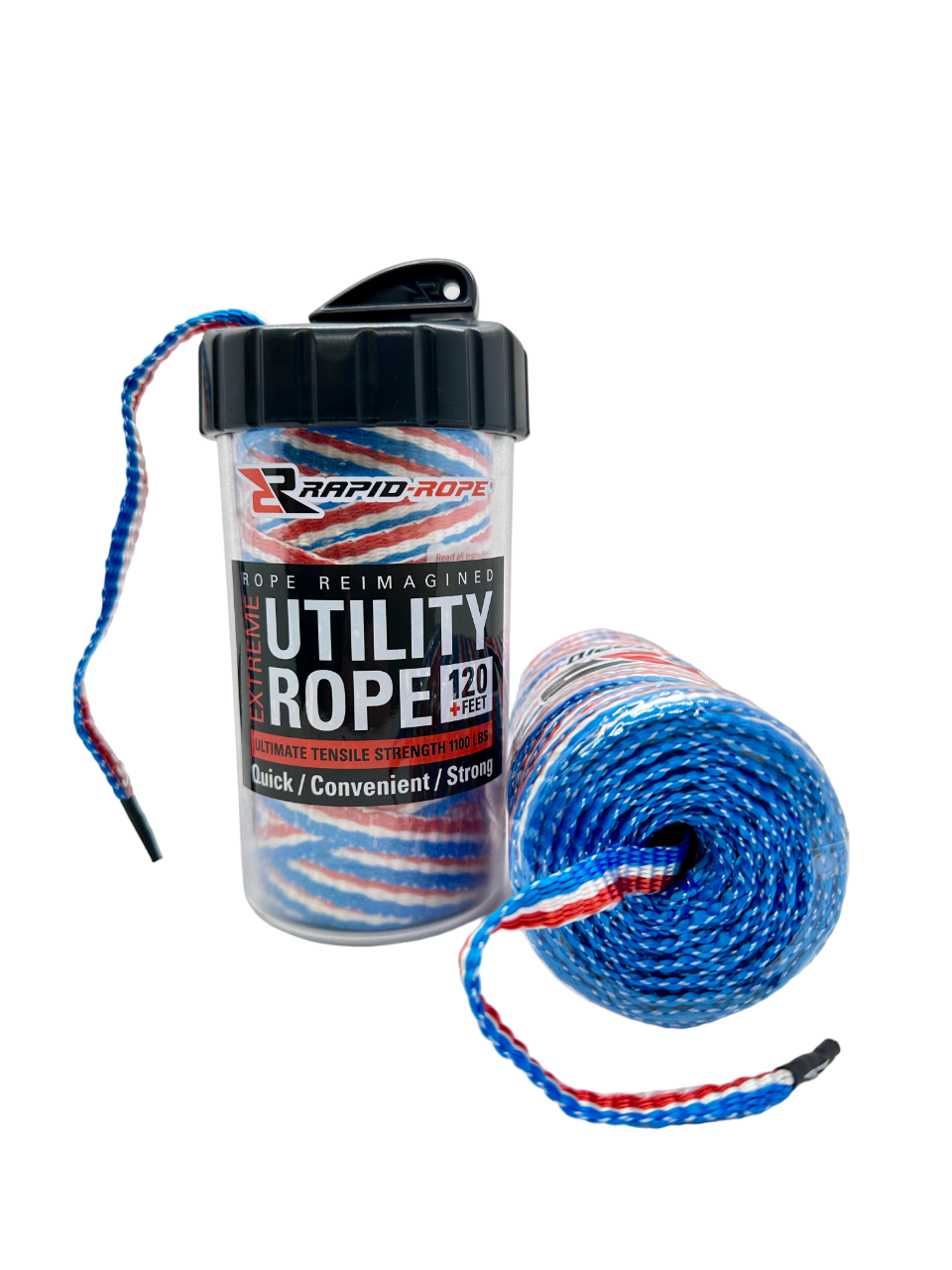 Rapid Rope Canisters | Rope In a Can | 120 Feet | 1100 lb Test | USA Made!