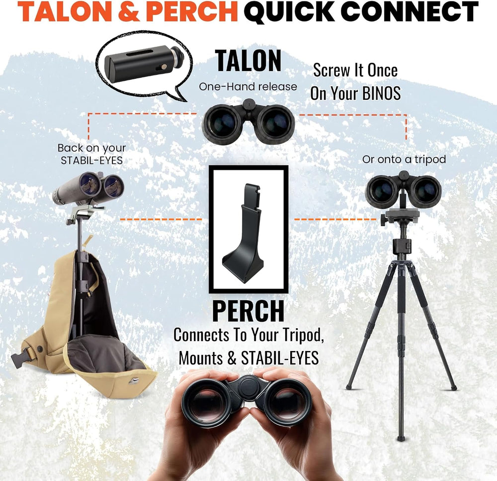 Talon and Perch binocular tripod adapter