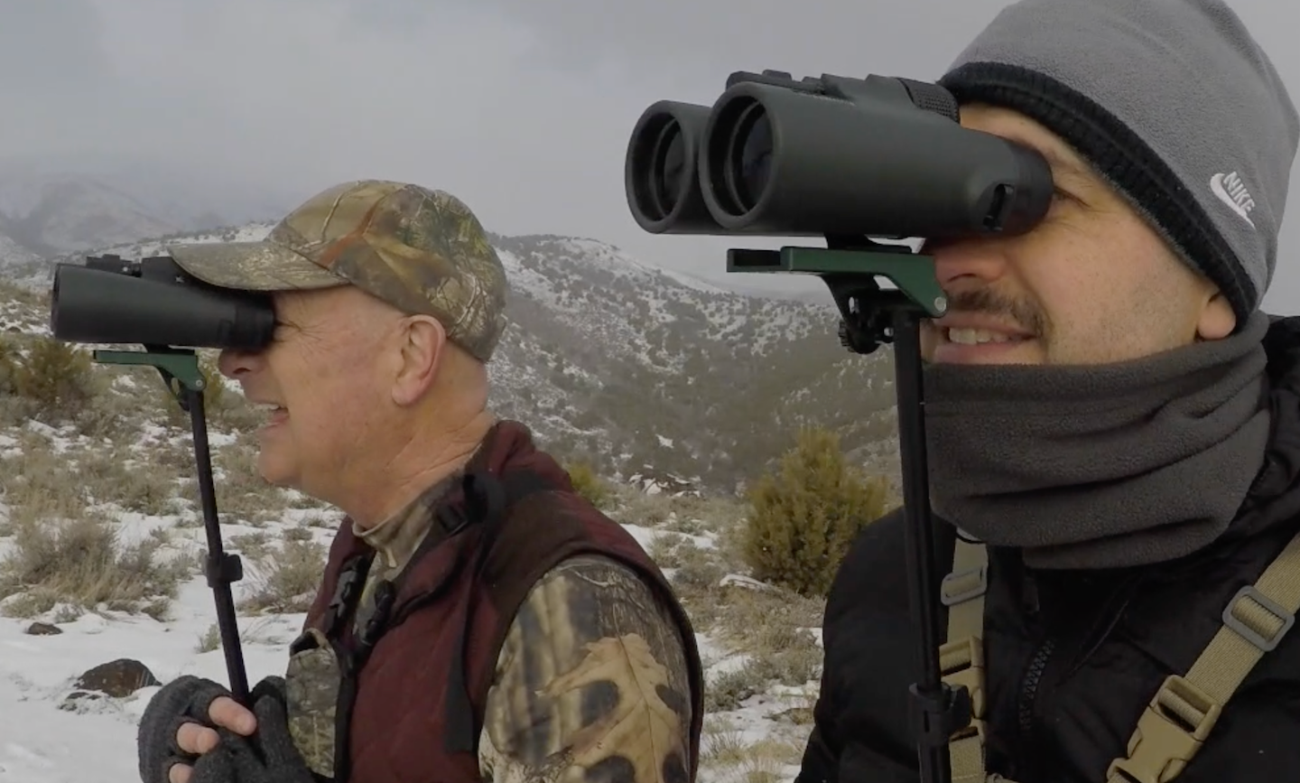 Stabil-Eyes™ Binocular Sighting System™ for hands-free, fatigue free glassing