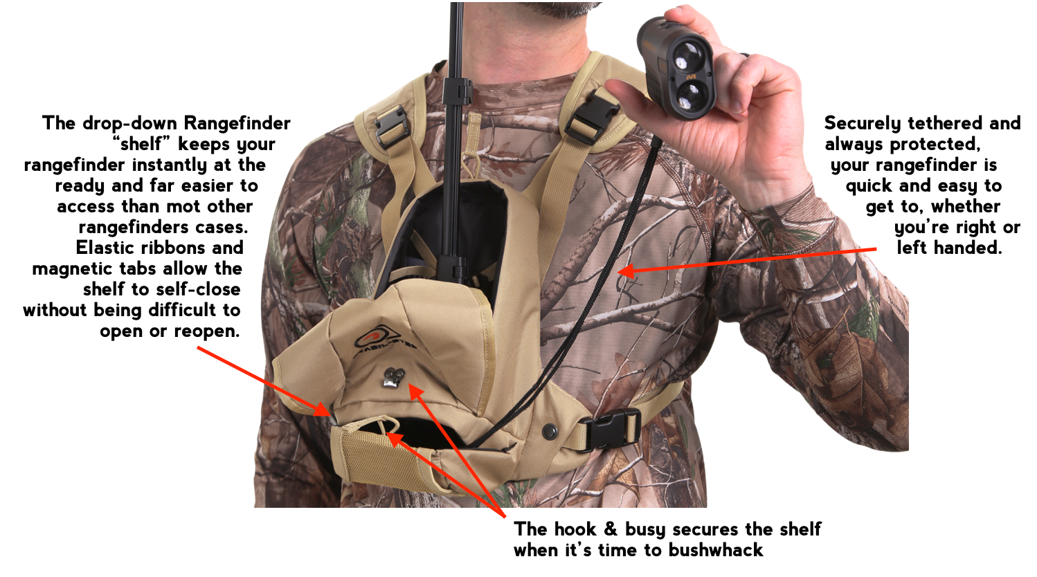 Stabil-Eyes™ Binocular Sighting System™ for hands-free, fatigue free glassing